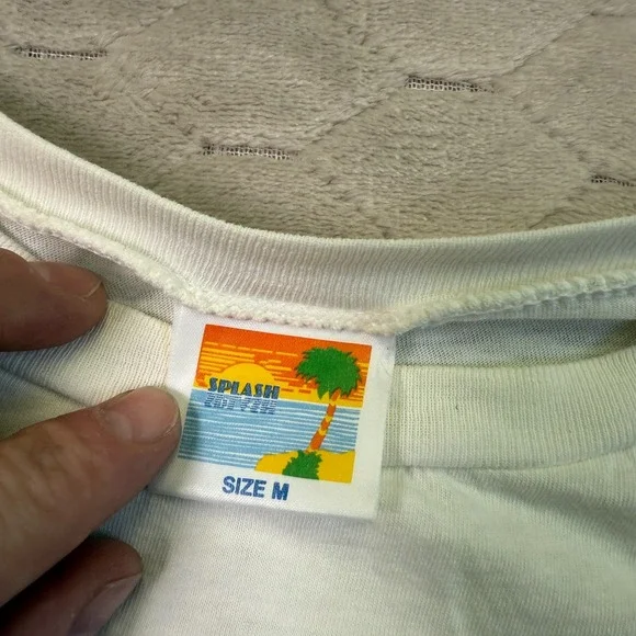 VTG 90s Cambridge University Shirt Made in the UK Tag Medium Fits Cropped Look - Picture 6 of 11